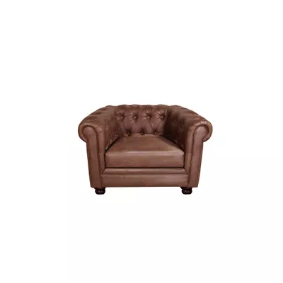 SOFA FLORENCIA 1C CUERO COLORADO CARAMELO