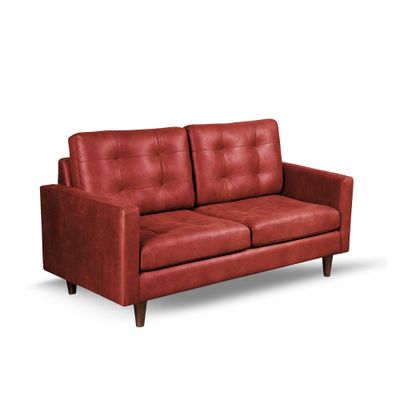 Imagen 2 del producto SOFA NAPOLES 2C CUERO KENTUCKY ROJO