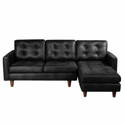 Imagen 2 del producto Sofa Seccional Derecho Napoles Cuero Ketucky Negro