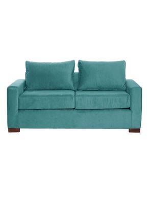 Imagen 1 del producto SOFA LIVORNO 2C TELA VELVET TURQUESA