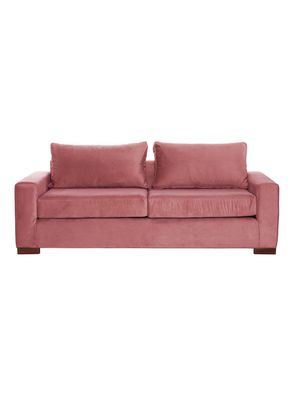 SOFA LIVORNO 3C TELA VELVET PALO ROSA