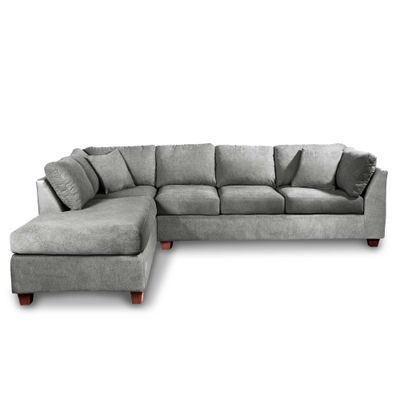 Imagen 2 del producto SECCIONAL PADUA IZQ TELA VELVET GRIS