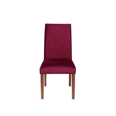 Silla Cadiz  Tela Velvet Burdeo