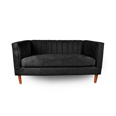 SOFA SORRENTO 2C TELA VELVET VIVIAN NEGRO