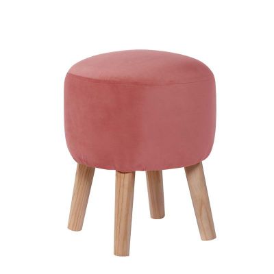 Pouf Nantes Tela Velvet Palo Rosa