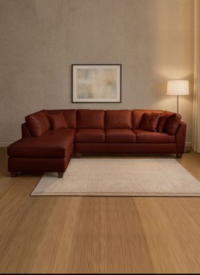 SECCIONAL PADUA IZQ PU GRANO CHOCOLATE