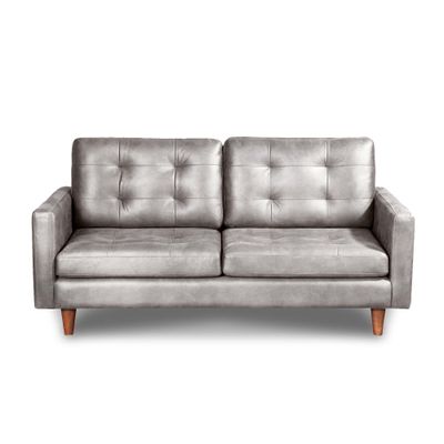 Imagen 2 del producto SOFA NAPOLES 3C CUERO KENTUCKY GRIS