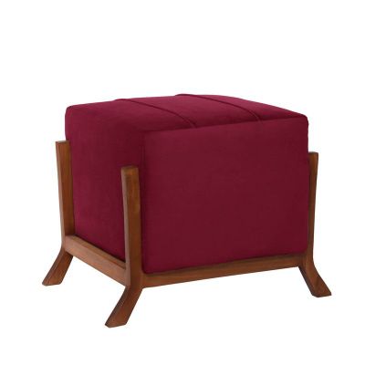 Pouf Marsella Tela Velvet Burdeo