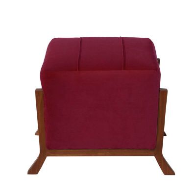 Imagen 2 del producto Pouf Marsella Tela Velvet Burdeo