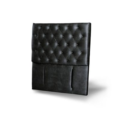 Imagen 2 del producto RESPALDO FLORENCIA CUERO NEGRO 1 1/2 PZA