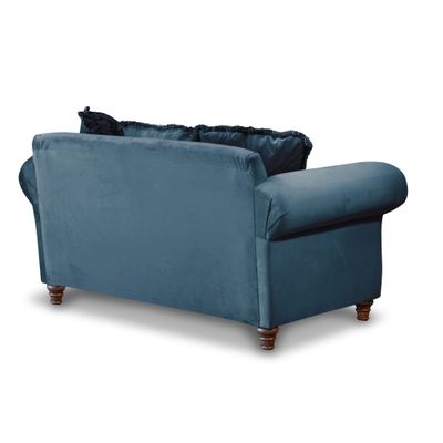 Imagen 2 del producto SOFA  RIMINI 2C TELA VELVET AZUL PETROLEO