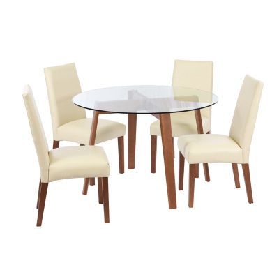 Juego De Comedor Valencia S/Cadiz Pu Beige