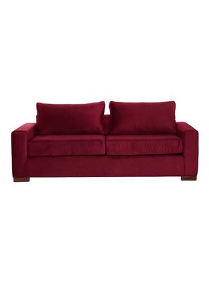 Imagen 1 del producto SOFA LIVORNO 3C TELA VELVET BURDEO