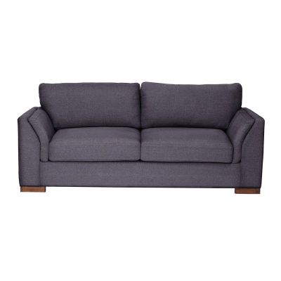 Imagen 2 del producto Sofá Cama Milan 2PL Lino Gris Oscuro Con Asiento de Resortes Pocket