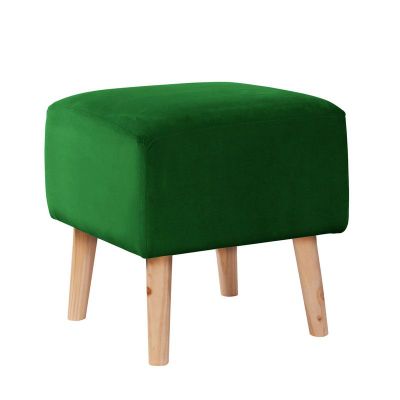 Pouf Burdeos Tela Velvet Verde