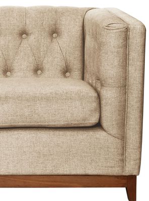 Imagen 2 del producto Sofá Roma 3 Cuerpos Capitoné Lino Natural