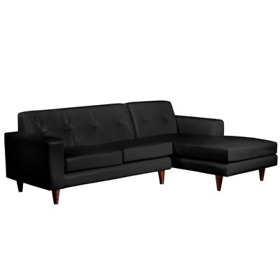 Imagen 2 del producto SOFA CHAISELONG DER SALERNO PU NEGRO