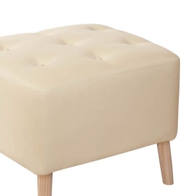 Imagen 2 del producto Pouf Lyon Pu Beige