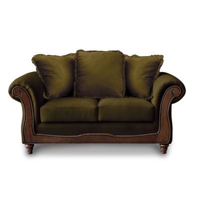 SOFA  RIMINI 2C TELA VELVET VERDE