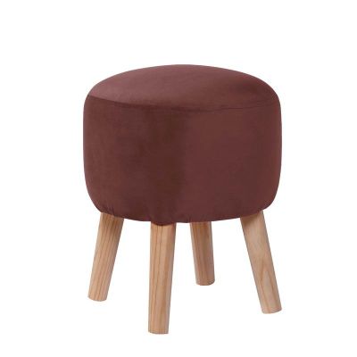 Pouf Nantes  Tela Velvet Chocolate
