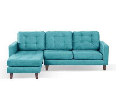 Imagen 2 del producto Sofa Chaiselong Izq Napoles Tela  Velvet  Turquesa