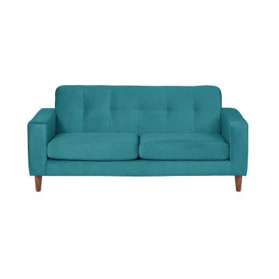 Sofa Salerno 3C Tela  Velvet  Turquesa