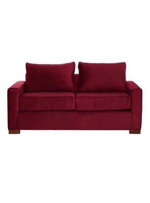 SOFA LIVORNO 2C TELA VELVET BURDEO