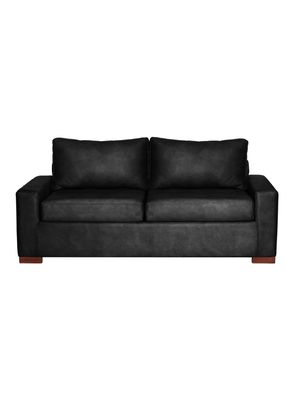 SOFA LIVORNO 3C CUERO KENTUCKY NEGRO