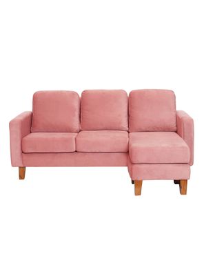 SECCIONAL VENECIA INTERCAMBIABLE TELA VELVET PALO ROSA