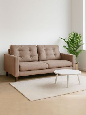 Sofa Napoles 2C Tela  Velvet  Beige