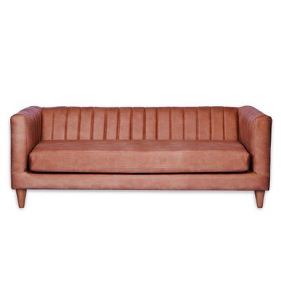 SOFA SORRENTO 3C CUERO KENTUCKY TABACO