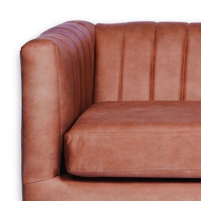 Imagen 2 del producto SOFA SORRENTO 3C CUERO KENTUCKY TABACO