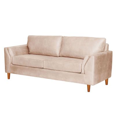 Imagen 2 del producto Sofá Milan 3C Cuero Kentucky Beige Con Asiento de Resortes Pocket
