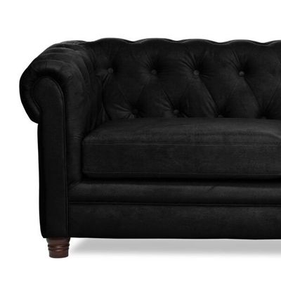 Imagen 2 del producto SOFA FLORENCIA 2C TELA VELVET NEGRO