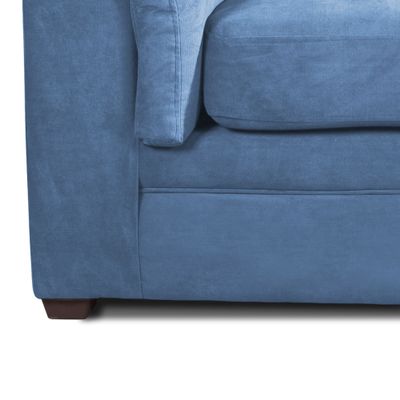 Imagen 2 del producto SOFA ANCONA 3C TELA  VELVET  AZUL PETROLEO