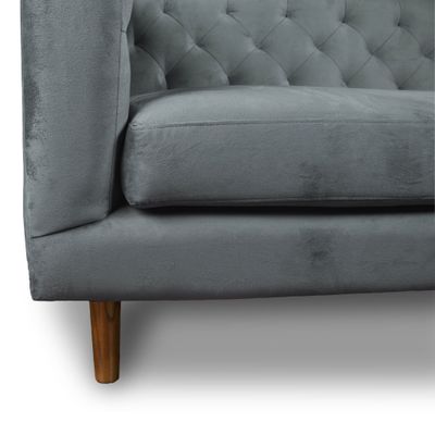 Imagen 2 del producto SOFA BRESCIA 2C TELA VELVET VIVIAN GRIS