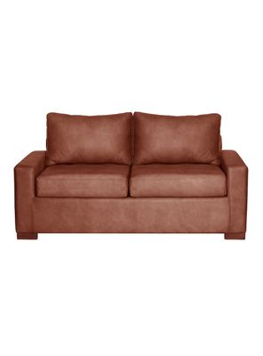 SOFA LIVORNO 2C CUERO KENTUCKY TABACO