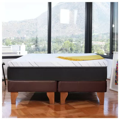 Cama Zen Top Foam Visco Pu Chocolate Super King