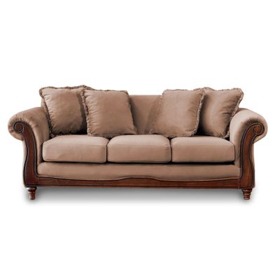 SOFA  RIMINI 3C TELA VELVET BEIGE