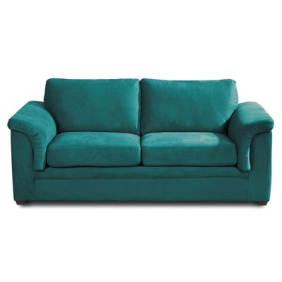 SOFA ANCONA 3C TELA  VELVET  TURQUESA