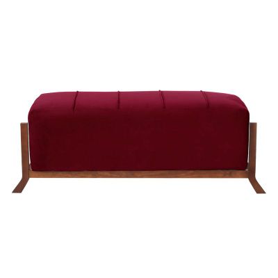 Imagen 2 del producto Banqueta Marsella Tela Velvet Burdeo