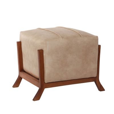 Pouf Marsella  Cuero Kentucky Beige