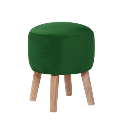Pouf Nantes Tela Velvet Verde