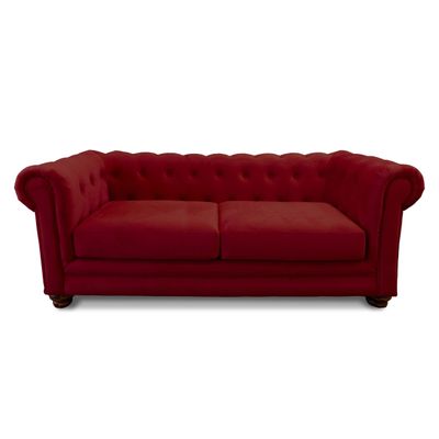 SOFA FLORENCIA 3C TELA VELVET BURDEO