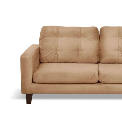 Imagen 2 del producto SOFA NAPOLES 3C TELA  VELVET  BEIGE