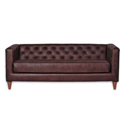 Imagen 1 del producto SOFA BRESCIA 3C CUERO KENTUCKY CAFE MORO