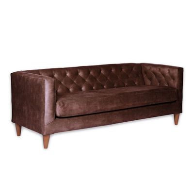 Imagen 2 del producto SOFA BRESCIA 3C CUERO KENTUCKY CAFE MORO