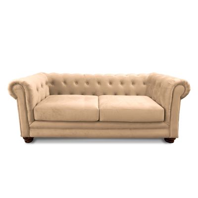 SOFA FLORENCIA 3C TELA VELVET BEIGE