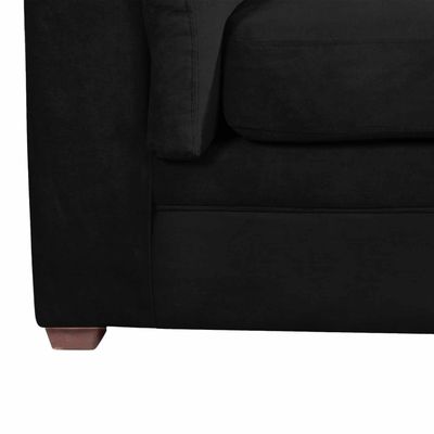 Imagen 2 del producto SOFA ANCONA 3C TELA  VELVET  NEGRO