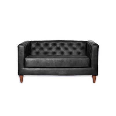 SOFA BRESCIA 2C CUERO KENTUCKY NEGRO